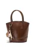 Bolso Cesta Estilo Nuevo y de Nicho, Sencillo y Casual, Moderno para el Trayecto Diario, Elegante y Versátil, Accesorio Colgante Creativo, Bolso de Hombro, Bolso Cubo