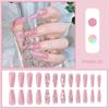 Esmalte de uñas exclusivo transfronterizo Parche de uña postiza de cuadros con pedrería Día de San Valentín ventas directas de fábrica de esmalte de uñas