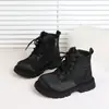 Botas Martin Femininas 2026 Primavera e Outono Novas Botas de Couro Confortáveis para Crianças Maiores, Botas de Cano Curto Estilosas para Meninos, Sapatos e Botas Infantis