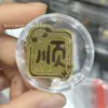 Adesivo de Telefone de Ouro Puro 999 para Riqueza Instantânea, com Adesivo Traseiro, Adesivo de Ouro 2mg, Presente Promocional para Lojas de Ouro em Transmissão ao Vivo