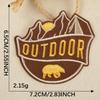 Etiqueta de Bordado a Computadora Paisaje Original Camping Insignia para Exterior Accesorios de Ropa Parche Calcomanías Accesorios de Bordado Etiqueta de Tela Calcomanías de Tela