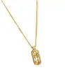 Loja de Ouro Mesmo Estilo Antigo Francês Moderno Contas de Diamante Colar Ábaco Novo Estilo Chinês Paz e Prosperidade Pingente de Corrente de Clavícula Cravejado com Diamantes