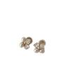Pendientes geométricos de perlas de agua dulce con circonitas y aguja de plata, elegantes pendientes de moda francesa, pendientes para mujer que combinan con todo, lujo ligero, sentido de alta gama.