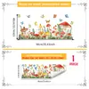 Múltiples Tipos de Pegatinas de Pared Florales de Mariposa en Acuarela, Pegatinas para Rodapiés, Decoración de Pared de Fondo para Sala de Estar, Dormitorio, Hogar, Pegatinas de Pared Autoadhesivas