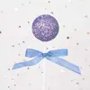 Bolinha de espuma com lantejoulas brilhantes de celebridade, bola a laser, laço de espuma, cartão, bolo de Dia dos Namorados, bola brilhante para inserir