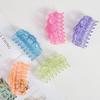 Pinza para el cabello con patrón de ondas, Pinza para la ducha de ocho garras, Pinza para el cabello peculiar, Pinza de garra estilo coreano, Accesorio de pinza para el cabello de plástico, Calidad garantizada