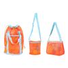Nueva bolsa de juguetes para niños, bolsa de almacenamiento de conchas, bolsa de playa de viaje, bolsa de playa con perspectiva hueca, bolso de hombro