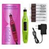 Mini Set Pulidor de Uñas, Removedor y Pulidor de Uñas Portátil, Bolígrafo Eléctrico Pulidor, Set Completo de Herramientas