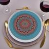 Manteles Redondos de 38 cm Seleccionados Cuidadosamente Estilo Bohemio Vajilla Caucho Posavasos de Cocina de Restaurante Venta al por Mayor Mesa de Comedor