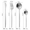 Vajilla portuguesa de acero inoxidable transfronteriza cuchara lijada juego de tenedor cuchara redonda cuchara de café cubertería occidental cuchillo para carne tenedor