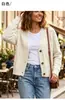 Suéter cárdigan corto de cintura alta para mujer, Nuevo modelo 2026, Ropa exterior para principios de primavera y otoño, Chaqueta pequeña de punto, Suéter de punto