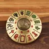 Brújula de la Fortuna Instantánea de Mahjong Producto de Latón Spinner de la Fortuna de Mahjong Mango de Alivio del Estrés Pieza