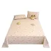 Sábanas de Gasa de Doble Capa Nuevas de Verano Pieza Única Lavables a Máquina Dormitorio de Estudiantes Sábanas para Cama en Casa Funda de Almohada Juego de Tres Piezas para Cama
