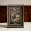 Moldura para Foto Estilo Europeu Retrô Americano Moldura Vazia Mesa 6 polegadas Resina 10 polegadas 16 polegadas Pintura a Óleo Moldura para Pendurar na Parede Qualquer Tamanho