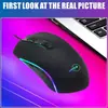 Mouse Gamer Rainbow Core Pulse Com Fio RGB Design Ultraleve Software de Driver Atraso Zero na Fronteira