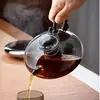 Tetera de Vidrio Personalizada con Asa de Cola de Rata, Modelo Nuevo para Preparar Té, Infusor de Té Doméstico con Separación de Agua, Hervidor Eléctrico de Cerámica