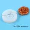 Molde de silicone de flor de peônia de tamanho tridimensional, flor de rosa, vela de aromaterapia, pedra de expansão, molde de gota de sabão artesanal
