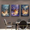 Venta directa de fábrica transfronteriza Pintura decorativa de Papá Noel para el hogar, sala de estar, restaurante, lienzo de nieve, pintura HD, núcleo de pintura