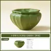 Balde de Água Cerâmico Pequeno com Padrão de Tangerina Verde Fabricado na Fábrica para Uso Doméstico, Acessórios para Chá, Recipiente de Alto Padrão para Borra de Chá