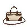 Bolso bandolera retro minimalista de bloques de color para mujer, bolso de mano casual con decoración de hebilla metálica, versátil para ir al trabajo, bolso de hombro y cruzado