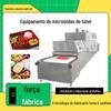 Máquina de aquecimento de microondas para caixa de fast food, equipamento de aquecimento rápido tipo túnel multifuncional, treinamento de instalação gratuito