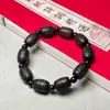 Pulseras de Palosanto, Sándalo Verde, Sándalo Morado, Cuentas de Ábaco, Cuentas de Azufaifo, Cuentas Espaciadoras de Bambú, Pulseras de Cuentas Barril para Hombres y Mujeres