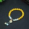 Pulseira de Corda Bodhi Carvão Natural Garra de Gato Realgar Cinábrio Pulseira Feminina Rede Vermelha Círculo Su Bodhi Portátil Fonte Ao Vivo