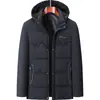 Invierno 2025 Transfronterizo Amazon Chaqueta de Algodón 3D para Hombre Espesa Esponjosa Cálida Chaqueta de Algodón Casual Desmontable