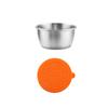 Amazon Acero inoxidable 304 plato para mojar taza para salsa tapa de silicona a prueba de fugas portátil para exteriores sellado condimento plato pequeño