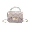 Bolsa de Gelatina para Niños, Bolso de Mano de Moda para Mujer, Bolso de Hombro Versátil de Moda, Bolso Cruzado con Cadena de Perlas al por Mayor
