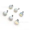 Atacado do Fabricante Pedra Natural Cristal Ágata Pedra Natural Bola Redonda de 14mm Pingente Simples Acessórios para Joias DIY Item