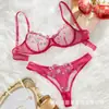 Lencería sexy bordada estilo francés, lencería erótica multicolor, conjunto de deseo puro, lencería de talla grande