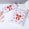 Bolsa Mensageiro com Laço de Fita Vermelha Embalagem de Envio Pe Bolsa Mensageiro Espessa Auto-Selante Embalagem Plástica 12 Seda Rápido