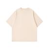 Estilo Japonês 300g Fio Duplo Pesado Manga Curta Masculina Solta Algodão Camiseta Design Raglan Cor Pura Ombro a Ombro Feminino Top Verão