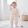 Mono de otoño e invierno para bebé 150g acolchado para recién nacido ropa abrigadora engrosada súper lindo y adorable ropa exterior para bebé