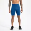 Mallas de Running de Alta Elasticidad de Secado Rápido Dongguan Negro Capa Base Deportiva de Yoga Pantalones Cortos de Compresión para Hombre Pantalones Cortos de Fitness de Cinco Puntos