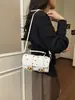 Bolsas de Alta Gama para Mujer 2026 Nuevo Estilo Bolso de Hombro para el Trabajo Moda Bolso de Hombro Cruzado Simple Bolso Cuadrado Pequeño de Lunares