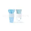 Suministros para Fiesta Temática de Lazo de Cinta Azul Platos de Papel Servilletas de Papel Banderines para Cupcakes Decoración de Primer Cumpleaños Vajilla