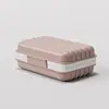 Jabonera para Uso en Casa, Elegante Soporte para Jabón de Baño, Jabonera Creativa Engrosada para Viaje con Tapa, Estante Portátil para Jabón