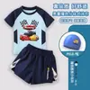 2026 Novo Traje de Banho Infantil do Relâmpago McQueen Conjunto de Roupa de Banho Duas Peças para Meninos Pequenos Secagem Rápida
