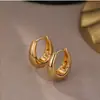 Pendientes Metálicos en Forma de U Transfronterizos Europeos y Americanos, Pendientes de Estilo Moderno, Sencillo y Genial, Fábrica de Pendientes de Nicho de Alta Gama