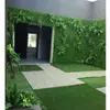 Pared de Fondo Decorativa de Enverdecimiento Vertical Césped Biónico Pared de Imagen Flor de Rosa Planta de Enverdecimiento Rosa Pared Vegetal Artificial Verde Planta