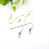 Gancho de oreja de resorte de tambor 316L acero inoxidable dorado eléctrico gancho de oreja de resorte oliva Accesorios para pendientes DIY Venta al por mayor