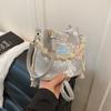 2025 Novo Estilo Chinês Casual Simples Bonito Bordado de Borboleta Moda de Primavera Miçangas Bolsa Balde Estilo Chinês para Mulheres