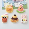 Accesorios de Resina DIY de Dibujos Animados Joyería Linda Hamburguesa Rosa Cerdo Pegamento de Crema Pasador Funda para Teléfono Móvil Hebilla de Zapato Accesorios