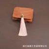8cm capuchón de metal borla pequeña borla abanico colgante marcapáginas borla ropa accesorios para el cabello borla accesorios decorativos al por mayor