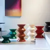 Taburete para cambiar zapatos nórdico banco para sala de estar en casa taburete bajo de plástico simple para niños taburete redondo de reloj de arena