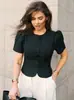 Camisa Versátil de Manga Corta para Viajes Diarios 2026, Estilo Europeo y Americano Transfronterizo, Elegante Top Cárdigan Pequeño Chanel