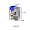 Caja de Almacenamiento Multifuncional de Tarjetas Japonesa, Caja con Compartimentos para Artículos Pequeños, Caja Organizadora Transparente para Tarjetas de Juego