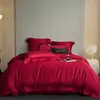 Atacado transfronteiriço 60 algodão de fibra longa conjunto de quatro peças de algodão novo produto lençóis de cama capa de edredom luxo leve roupa de cama primavera e verão